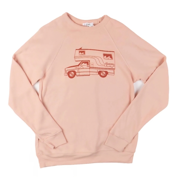 Camp Brand Goods Tops - CAMP BRAND GOODS McNeilly Light Pink | Peach Crewneck Sweater. Size XL.